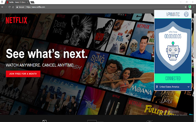 VPNMatic Free VPN chrome extension