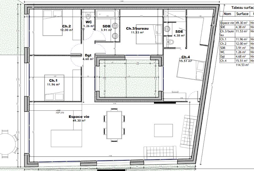  Vente Terrain à bâtir - 450m² à La Tour-de-Salvagny (69890) 