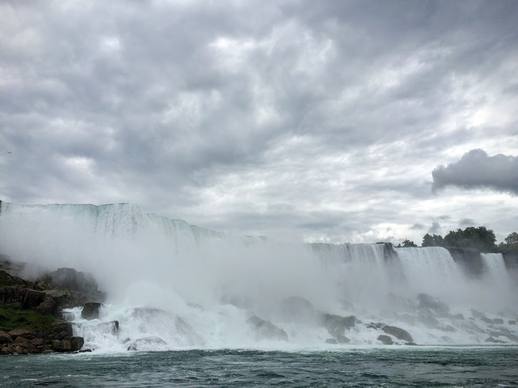 The American Falls...they will close this off in the next year or so to repair a bridge that goes to one of the islands. We learned soooo much today about how they control the water on this river, and how they get it to the hydro-electric plants further down river. What an experience...It would take pages to re-capture everything we learned.