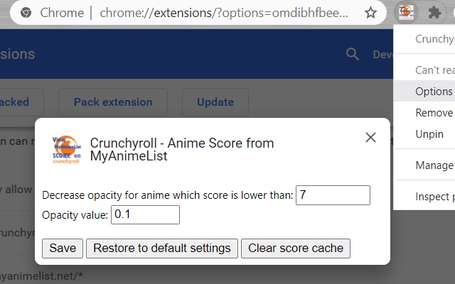 Crunchyroll - Anime Score from MyAnimeList Preview image 3