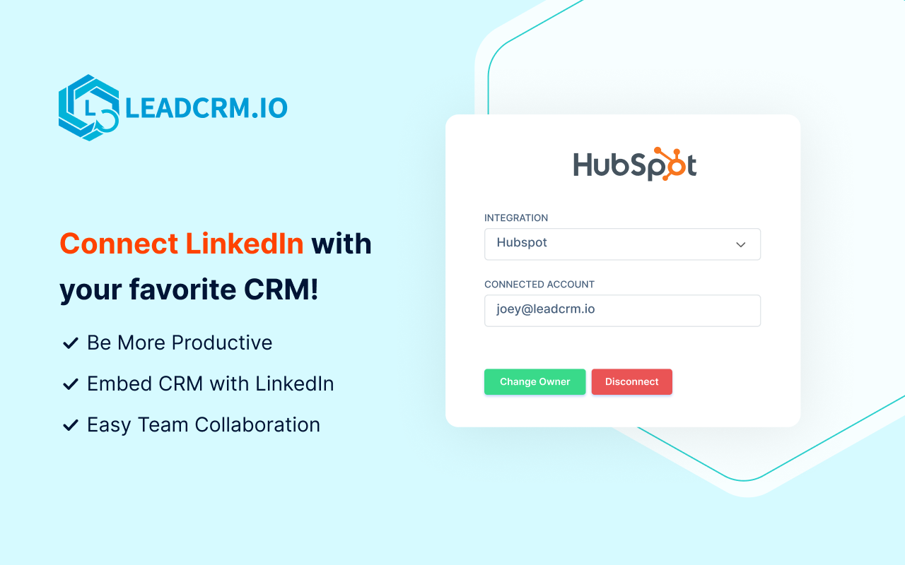 LeadCRM | LinkedIn integration with CRM Preview image 5