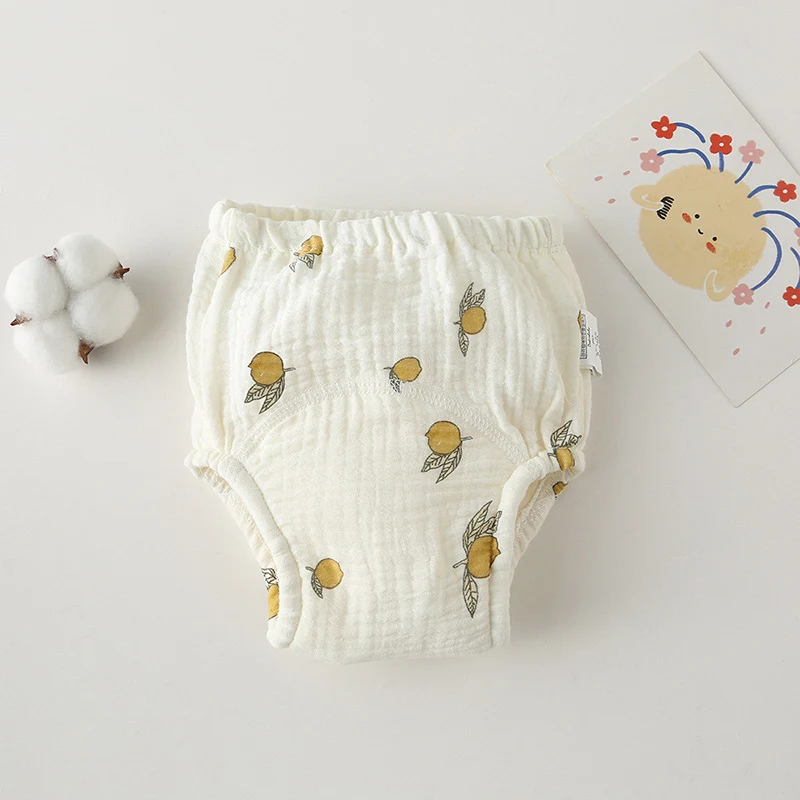 Korean Gauze Cotton Baby Training Pants, Waterproof, Prevents Urine Leakage, Ideal for Potty Training and Promoting Inde