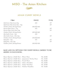 Miso - The Asian Kitchen menu 3