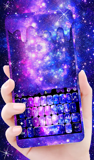 Liquid Galaxy Droplets Keyboard Theme