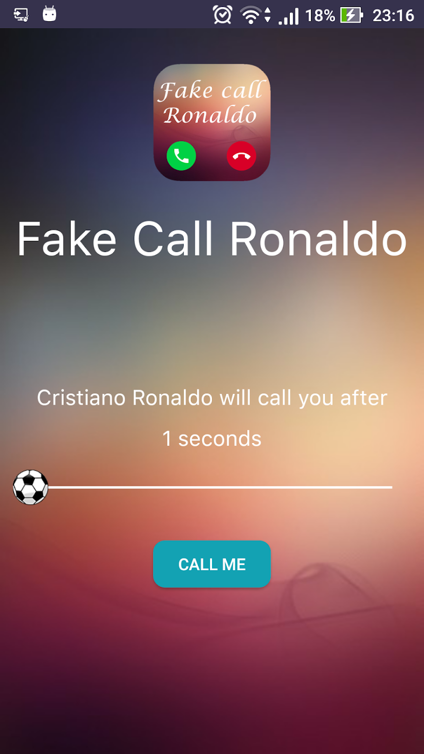 Fake Call Ronaldo (prank) Screen 2