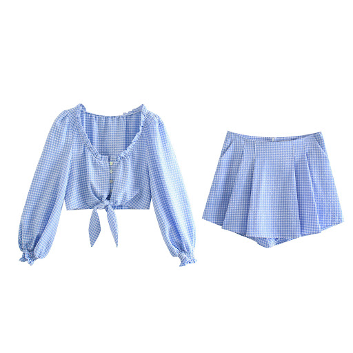 Title 3, Knotted Top and Pleated Cotton Hakama Suit. Exp...