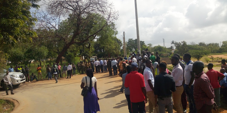 Security beefed up outside the Voi Law Courts ahead of Nairobi Governor Mike Sonko's arraignment on Wednesday, December 18, 2019.