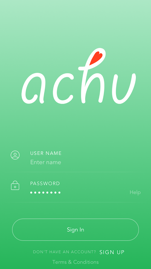 Android application achu - sickness prediction screenshort
