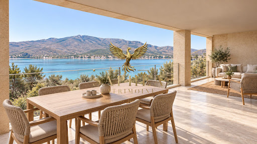 Apartment / penthouse purchase in Bilia (20100) - Terrace with table and sea view