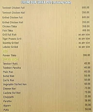 Hotel Cochin Fort menu 3