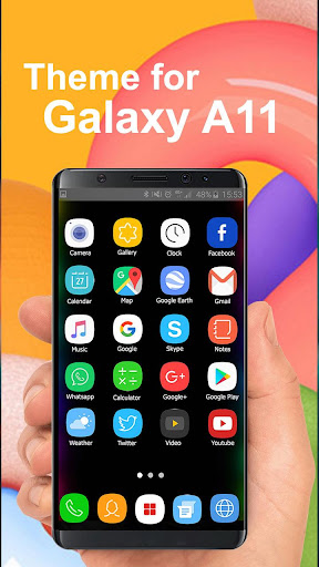 launcher theme for Galaxy A11 wallpaper