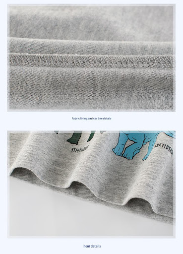 Title 2, Long Sleeved Cotton Dinosaur Boy Base Shirt, so...