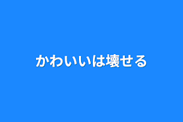 かわいいは壊せる