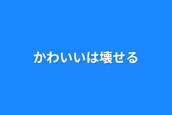 かわいいは壊せる