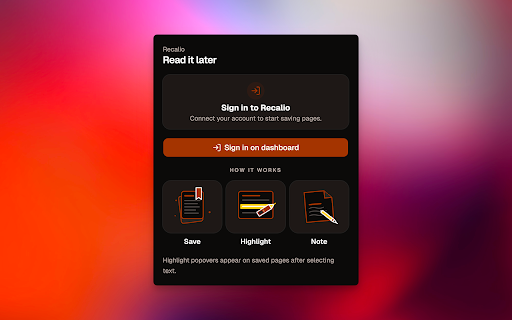 Recalio screenshot 1