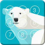 Cute Polar Bear Art Screen Lock  Icon