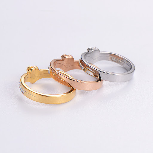 Title 7, Heart Stainless Steel Simple Geometric Jewelry ...
