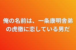 俺の名前は、一条康明
舎弟の虎徹に恋している男だ