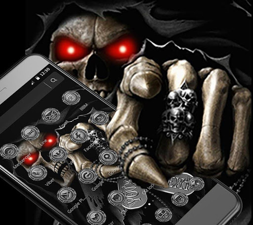 Dark Immortal Pointing Skull Theme