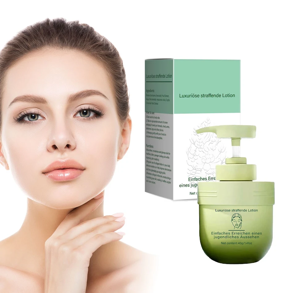 Crème Raffermissante au Collagène 40g Hydratante. Hydratation Intense et Réduction des Rides. Retrouvez une peau plus ferme, lisse et éclatante.