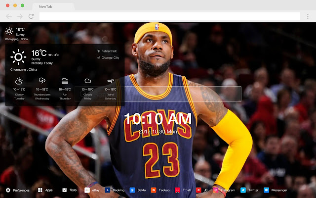 Cleveland Hot Stars HD New Tabs Theme