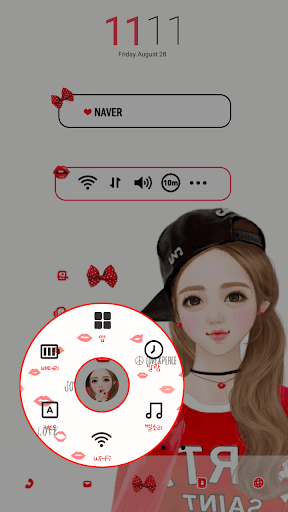 無料个人化Appのナナ(唇)ドドルランチャのテーマ|記事Game