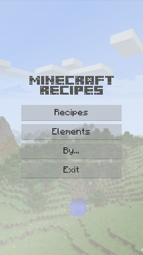 Crafting recipes for Minecraft