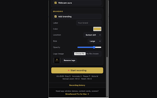 Screen Recorder: Zoom, MP4, Branding - Free screenshot 4