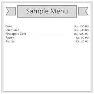Anil Bakery menu 1