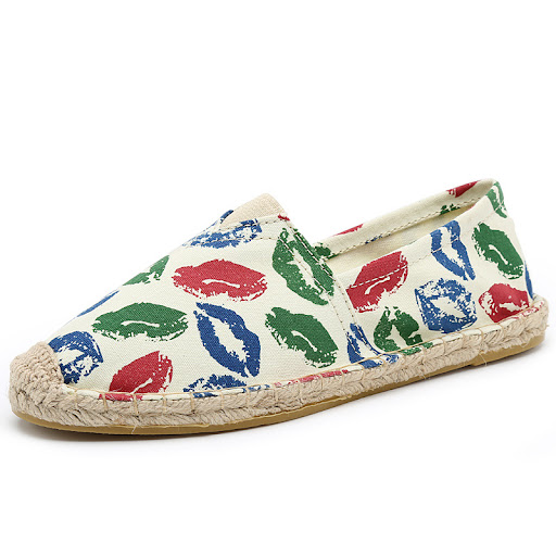 Title 4, Fisherman Shoes with Hemp Rope Woven with Straw...