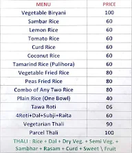 Hyderabadi Biriyani menu 2