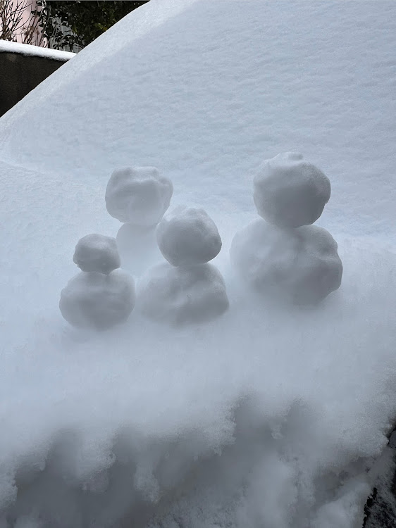 ステップワゴンの雪が積もった・雪だるま⛄️・キリ番GETに関するカスタム事例の投稿画像2枚目