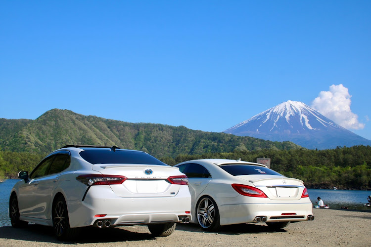 CLSクーペのセダン女子・西湖と富士山・西湖根場浜・大石寺・GWの過ごし方に関するカスタム事例の投稿画像4枚目