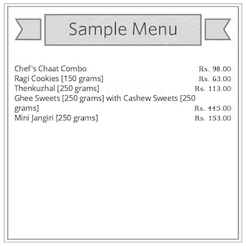 Parvathi Bhavan Restaurant menu 