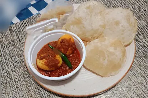 5 Luchi With Egg Kasha [2 Eggs]