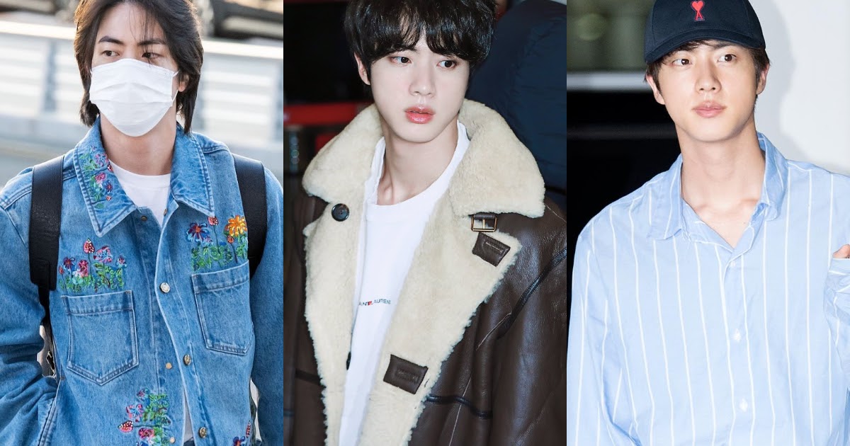 BTS Jin Inspired Light Blue Denim Jacket