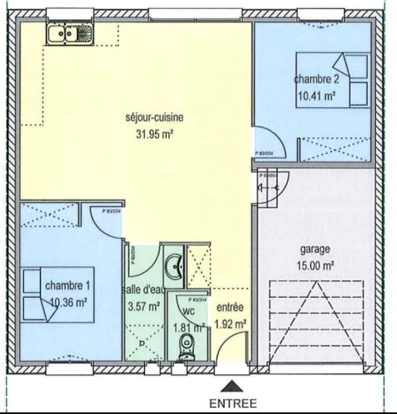 Vente villa 4 pièces 60 m² à Pollestres (66450), 220 000 €