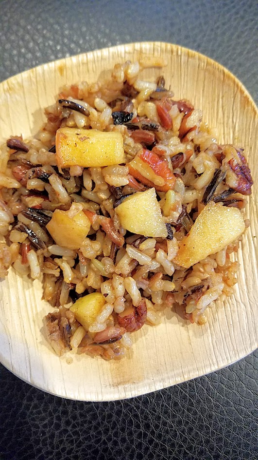 Wild Rice Recipe with Apples and Pecans - a great textural dish that also celebrates apples in the fall and is a wonderful side dish to many mains