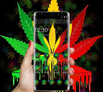 Colorful Weed Smoke Neon Theme(圖1)-速報App