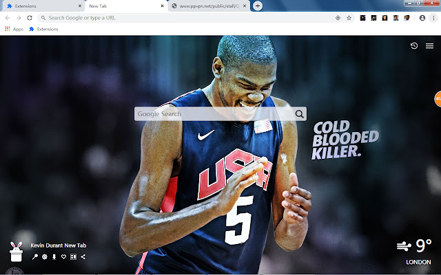 Kevin Durant New Tab, Wallpapers HD