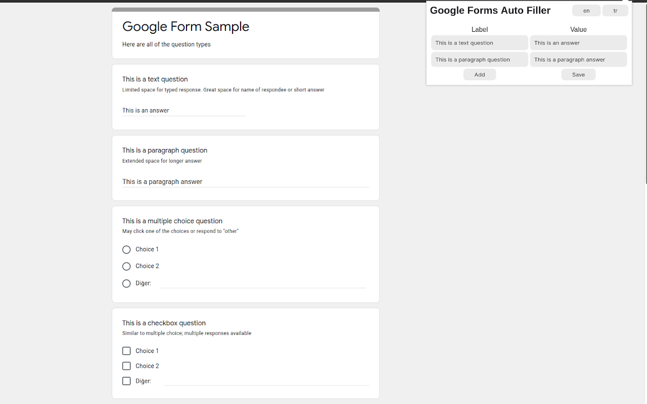 Google Forms Auto Filler Preview image 2