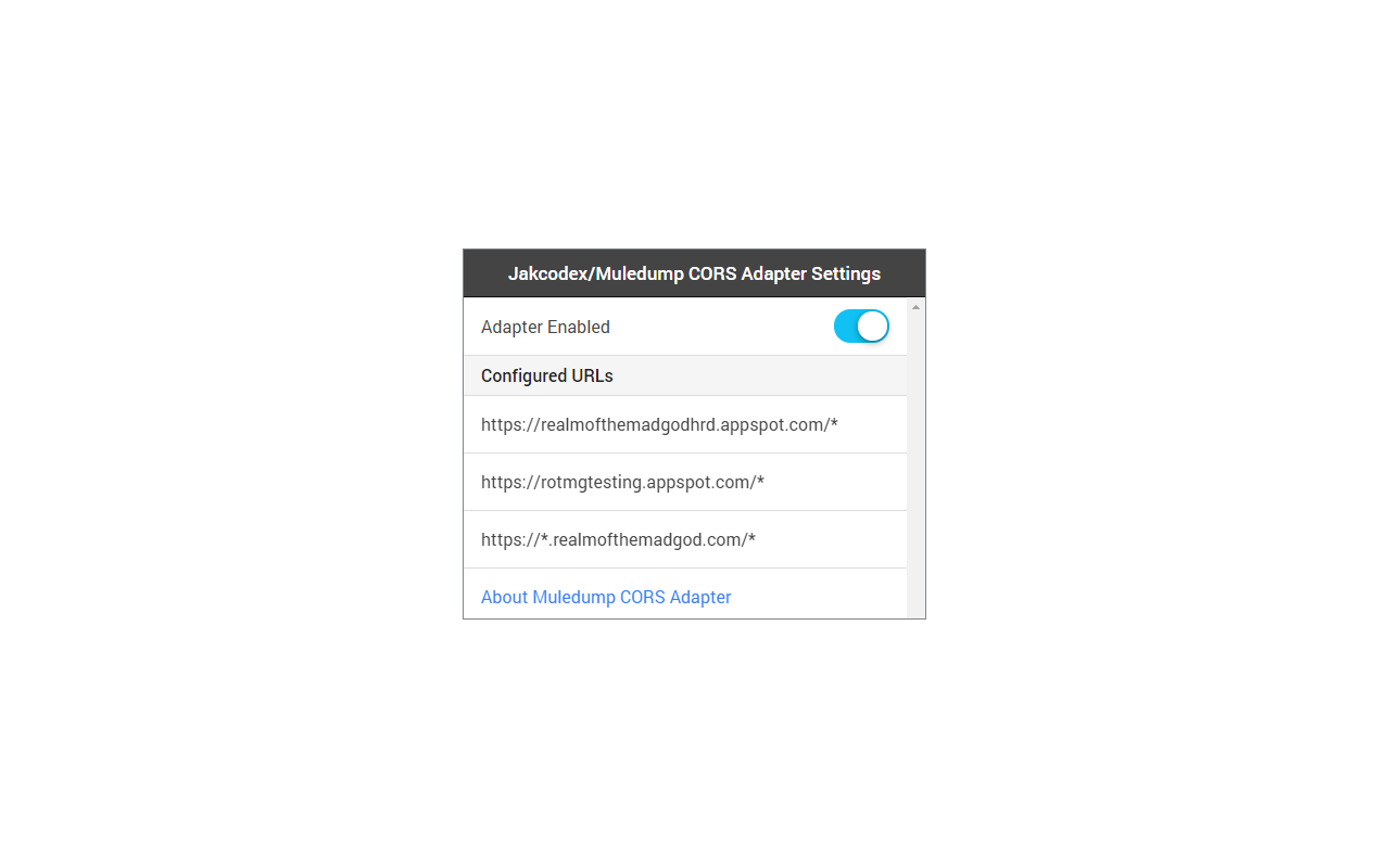 Jakcodex/Muledump CORS Adapter Preview image 0