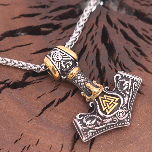Title 5, Viking Crown Titanium Steel Pendant Aoding Luen...