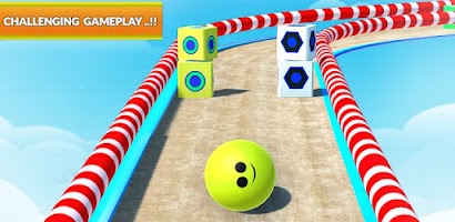 3D Sky Rolling Going Ball Game Screenshot