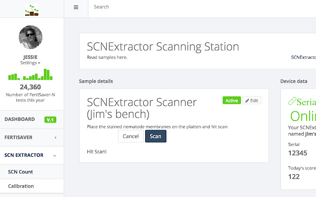 SoilDx Dashboard Connector chrome extension