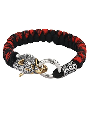 Bracelet tressé en paracorde bicolo - 2