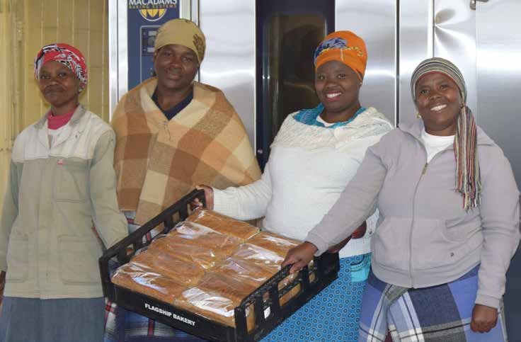 The Leratong Bakery co-operative members.