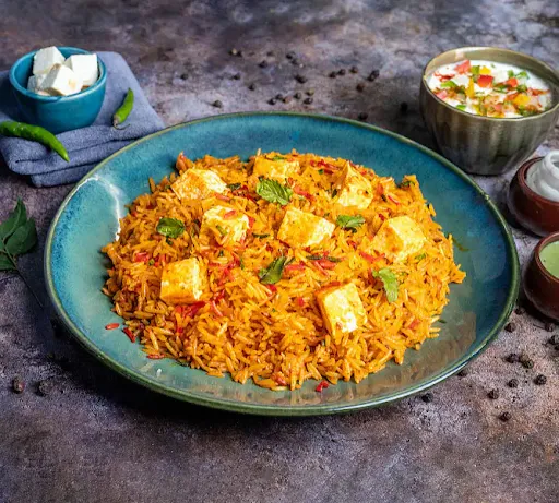 Brown Rice Paneer Tikka Biryani (Serves 1)