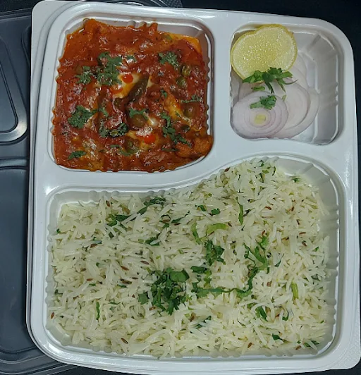 Achari Chicken + 1 Naan + Jeera Rice [hoc]