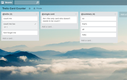 Trello Card Counter Preview image 0